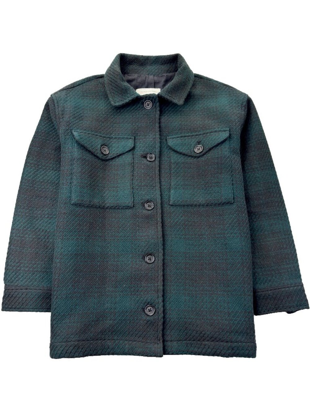 Outerknown Cloud Weave Shirt Jacket Women's Medium Green Plaid Outdoor Gorpcore
